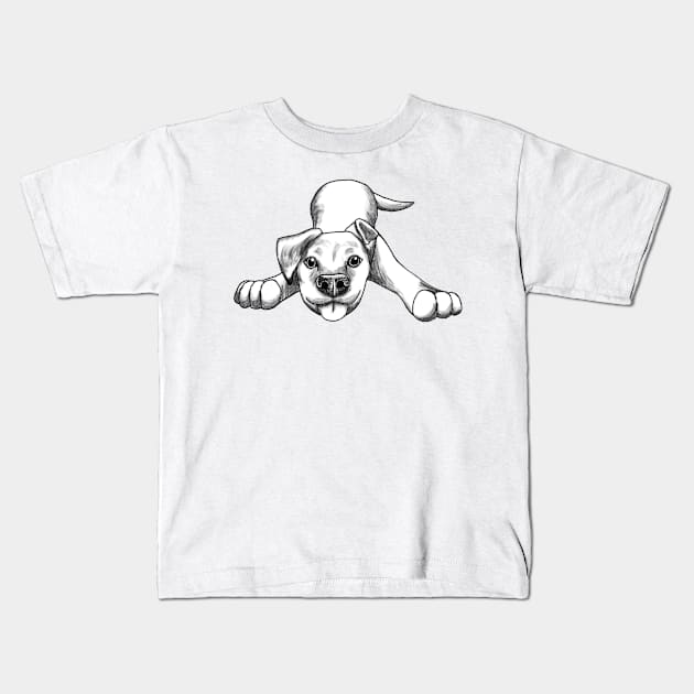 Puppy Play Kids T-Shirt by Luv Dogs